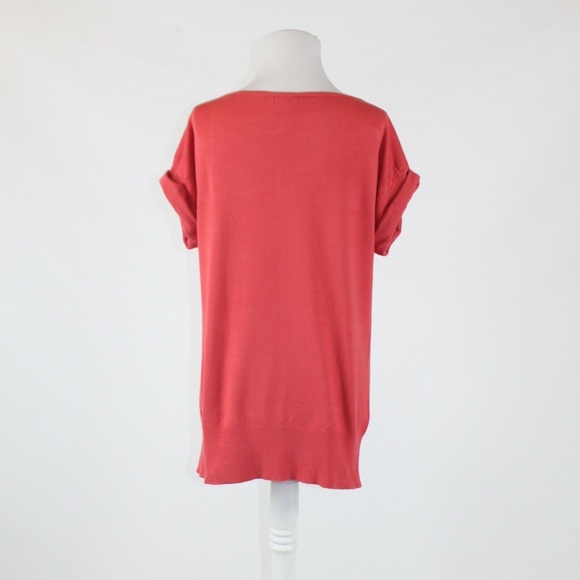 Salmon pink THE LIMITED scoop neck sweater M - Picture 7 of 8